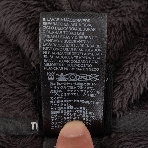 The North Face Fleece Hoodie Jacket Girl's Large Black - Picture 9 of 10